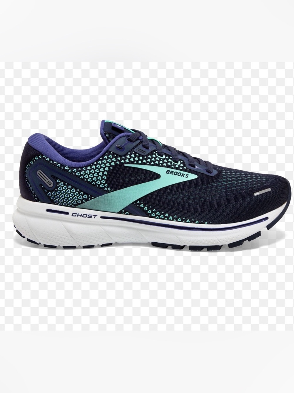 Brooks Ghost 14 Running Shoes 8.5 Blue Cushioned Athletic Sneaker Gym Girl